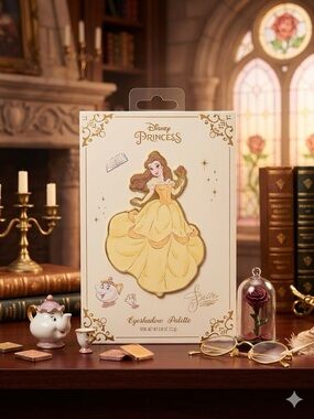 Disney Princess Belle Eyeshadow Palette – Beauty & the Beast Makeup – NWT